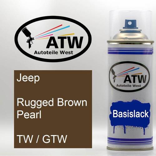 Jeep, Rugged Brown Pearl, TW / GTW: 400ml Sprühdose, von ATW Autoteile West.